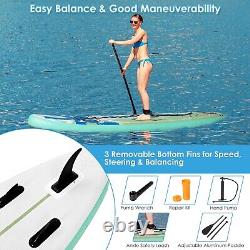 320 X 76 X 15cm Support Gonflable Haut Paddle Board Sup Kit Avec Pont Antidérapant
