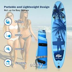 335cm/11ft Isup Gonflable Stand Up Surfing Board Soft Surf Paddle Board Withpump