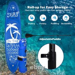 9.7ft Gonflable Stand Up Paddle Board 297cm Sup Surfing Board Avec Sac À Dos De Pompe