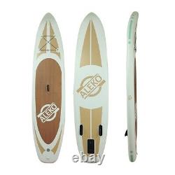 Aleko Gonflable Stand Up Paddle 6x30x132 Planche 3 Palmes Avec Carry Bag