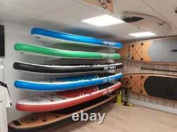 Ancien modèle : Planche de paddle gonflable en bois 'Surf Shack' de 10'6 avec ensemble complet.