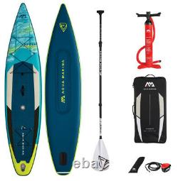 Aqua Marina Hyper 12'6 Gonflable Stand Up Paddle Board & Lightweight Fg Paddle