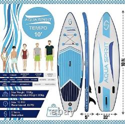 Aqua Spirit Gonflable Stand Up Paddle Board 10 Pieds
