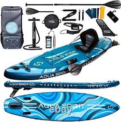 Aqua Spirit Gonflable Stand Up Paddle Board Sup Barracuda Kayak Package 10'6