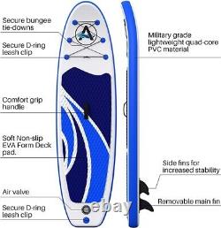 Awesafe Gonflable Stand Up Paddle Board Avec Accessoires Sup/isup Premium (blue)