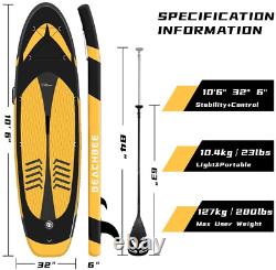 Calmmax Gonflable Stand Up Paddle Board 10'6×32×6 Sup Package Avec Antidérapant