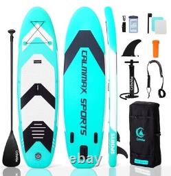 Calmmax Gonflable Stand Up Paddle Board 10'6x32x6 Pont Antidérapant Paddle