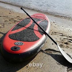Conwy Kayak Gonflable Red Sup Stand Up Paddle Board 9'5 / 10'6 Pompe Paddle