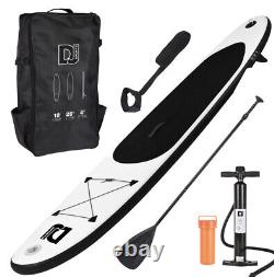 Dj Black Gonflable Stand Up Paddle Board Avec Accessoires Brand New