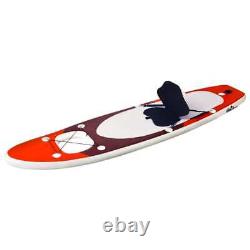 Ensemble de planche à pagaie gonflable rouge SUP vidaXL