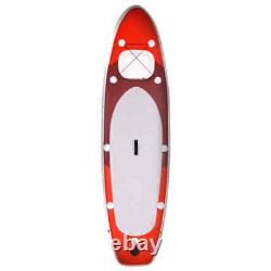 Ensemble de planche à pagaie gonflable rouge SUP vidaXL