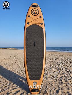 Ensemble de planche de paddle gonflable en bois Surf Shack de 10'6'