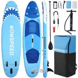 Extra Wide Paddle Board Gonflable Sports Surf Stand Up Sup Surfboard Kit Set Uk