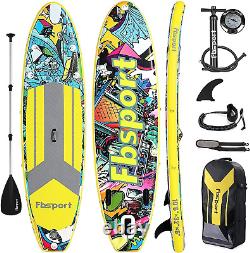Fbsport Gonflable Stand Up Paddle Board, 10'6/11' Long 6 Épaisseur Sup Board Avec