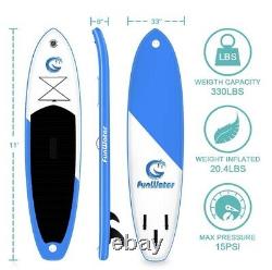 Funwater Gonflable Stand Up Paddle Board 11ft 2 Personne