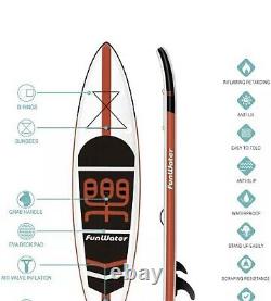 Funwater Sup Gonflable Stand Up Paddle Board 11'×33×6 Ultra-light (17,6lbs)