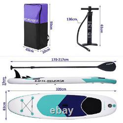 Gonflable 11ft Stand Up Paddle Board Sup Beach Non-slip Surfboard Sans Siège