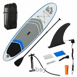 Homcom Gonflable Stand Up Paddle Board Sup Accessoires Bleu