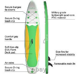 Loefme 10,6ft Gonflable Paddle Board Surf Sup Stand Up Surfboard Kit Complet