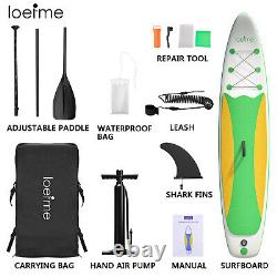 Loefme Paddle Board Paddle Swift Gonflable Stand Up Surfboard 10,6 Tf 160kg Nouveau