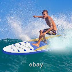 Loefme Stand Up Paddle Board 2-en-1 Gonflable Sup Surfboard Kit 10'6 Avec Pompe