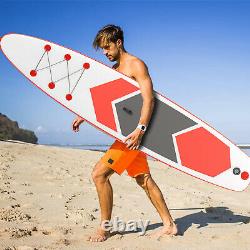 New Gonflable Stand Up Paddle Board Sup Surfboard Non-slip Deck With Pump Bag Uk