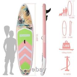 Nouveau 10.5ft Gonflable Sup Surfboard Stand Up Paddle Board Accessoires Complets