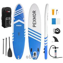 Nouveau 10'6 Stand Up Paddle Board Surfboards Gonflable Sup Ensemble Complet Épais Bleu