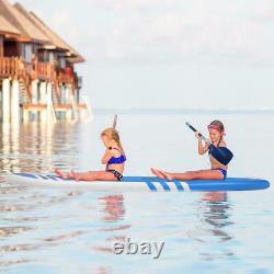 Nouveau 10'6 Stand Up Paddle Board Surfboards Gonflable Sup Ensemble Complet Épais Bleu
