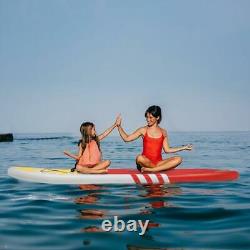 Nouveau 10'6x32x6 Stand Up Paddle Board Gonflable Surfboards Sup Ensemble Complet Rouge