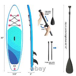 Paddle Board Gonflable Sup Stand Up Paddleboard Paddling Surf Débutant 10ft