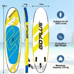 Paddle Board Gonflable de 10 Pieds avec Pagaye Ajustable