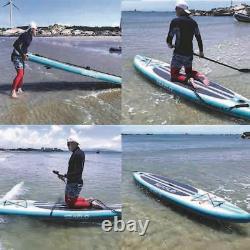Panneau Gonflable De Paddle Sup Stand Up Paddleboard & Pump Oar Leash Bag Kit 11ft