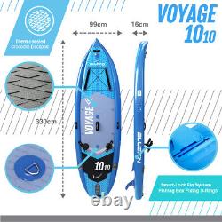 Paquet Bluefin Sup Voyage 10'10 Avec Carte De Paddle Gonflable De La Boîte De Refroidissement Stand Up