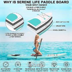 Planche Gonflable De Paddle Stand Up Sup Surfboard Avec Sac De Transport Pump Non-slip Deck