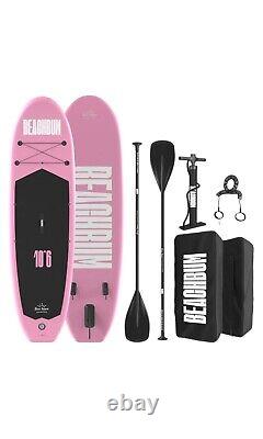 Planche à Pagaie Gonflable Pink 10'6' Stand up Paddle Board - Ensemble Complet pour Surfer sur la Plage