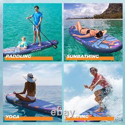 Planche à pagaie gonflable Overmont SUP pour adultes, 323x84x15cm et avec Adj