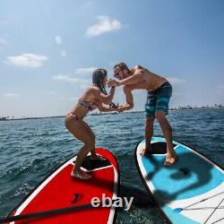 Planche à pagaie gonflable Stand Up 10 pieds SUP Sac de sports nautiques Surfboard Pompe Rame