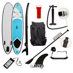 Planche à pagaie gonflable Stand Up de 10 pieds pour sports nautiques, surf, sac, pompe, rame