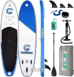 Planche à pagaie gonflable bleue Funwater Stand Up livrée avec kit complet inclus