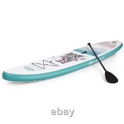 Planche à pagaie gonflable de 10,5 pieds SUP Surfboard réglable antidérapante avec pompe