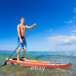 Planche à pagayer gonflable Outsunny de 10 pieds avec pagaie ajustable blanche