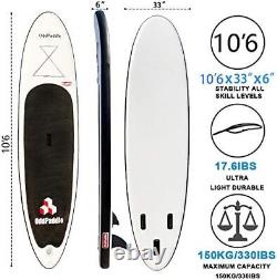 Planche à rame gonflable SUP de 10,6 pieds pour le surf sportif avec kit complet