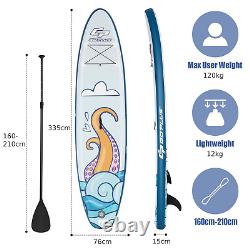 Planche de Stand Up Paddle Gonflable 11FT avec Pont Antidérapant