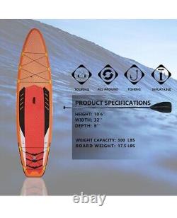 Planche de Stand Up Paddle Gonflable FittingRun (6 pouces d'épaisseur) avec SUP Durable