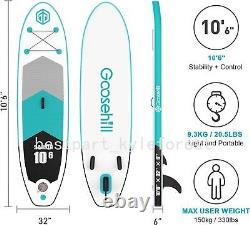 Planche de paddle Goosehill SUP gonflable, planche de surf de sport de paquet complet