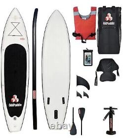 Planche de paddle ODDAPADDLE gonflable Sup StandUp Paddle Board et siège de kayak et kit