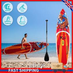 Planche de paddle gonflable 11 pieds SUP Surfboard debout Flotteur d'eau avec accessoires