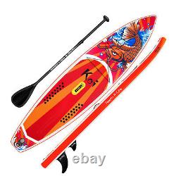 Planche de paddle gonflable 11 pieds SUP Surfboard debout Flotteur d'eau avec accessoires