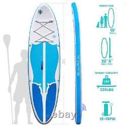 Planche de paddle gonflable FUNWATER Stand Up Paddling Board, pagaie de 10'' 150kg SUP Board